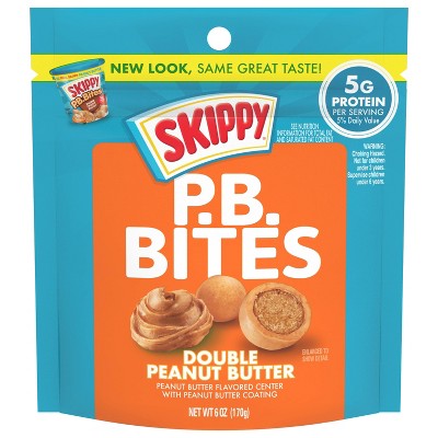 Skippy Bites Double Peanutbutter - 6oz : Target