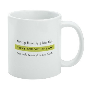 CUNY School of Law Primary Logo Ceramic Coffee Mug Novelty Gift Mugs for Coffee Tea and Hot Drinks 11oz White - 1 of 4