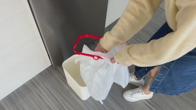 White 3 Gallon Touchless Plastic Kitchen Trash Can