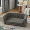 Lyngins Arc-Shaped Elevated Pet Bed for Dogs & Cats,Comfy Armrest Medium-Sized Dog Sofa Bed,Cat Bed - 2 of 4