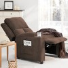 Hybition 40.55inch Height Power Recliner Chair, Breathable Fabric Single Overstuffed Recliner Sofa with USB Charge Port for Living Room - 3 of 4
