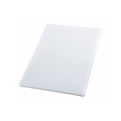 Thunder Group PLCB004, 18x12x1/2-Inch Extra Large Rectangular Plastic  Cutting Board, White