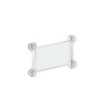 Azar Displays Clear Acrylic Window/Door Sign Holder Frame with Suction Cups 8.5''W x 5.5''H, 2-Pack - 4 of 4