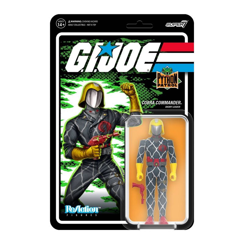 G.I. Joe Python Patrol Cobra Commander ReAction Figure, 2 of 4