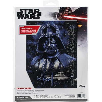 Dimensions Star Wars Counted Cross Stitch Kit 9"X12"-Darth Vader (14 Count)