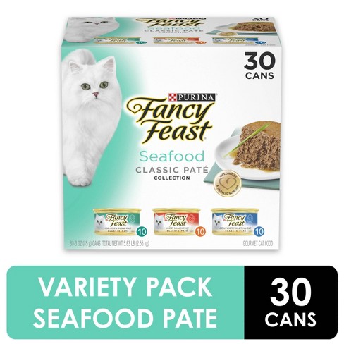 Fancy Feast Seafood Classic Wet Cat Food - 30ct : Target