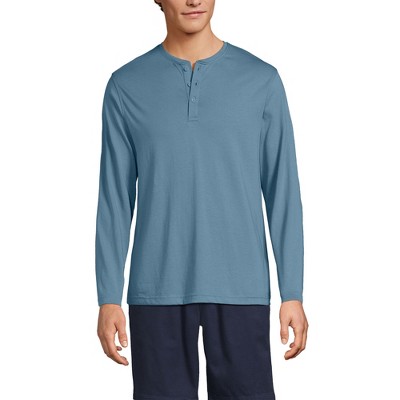 Lands' End Men's Long Sleeve Cotton Supima Henley