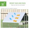 Large Chicken Coop Metal Chicken Run with Waterproof and Anti-UV Cover, 1" Tube Diameter, 9.8' x 6.6' x 6.6' - 4 of 4