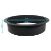 Sunnydaze Outdoor Heavy-Duty Steel Portable Above Ground or In-Ground Round Fire Pit Liner Ring - Black - 3 of 4