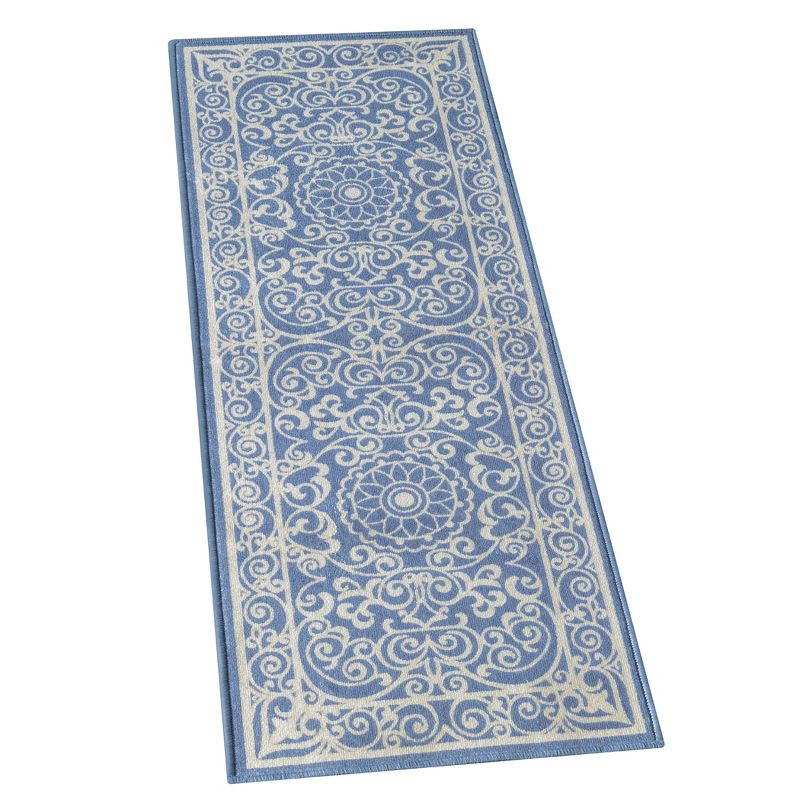 Collections Etc Scroll Printed Rug, 1 of 6