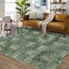 TROPOW 8x10 Area Rugs for Living Room Bedroom Non-Slip Washable Rugs Plaid Checkered Large Area Rug Stain Resistant Modern Abstract Throw Rug - 2 of 4