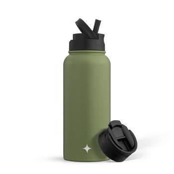 Hydrate Bottles 27oz Collapsible Water Bottle, Silicone Foldable Water  Bottle, Green : Target