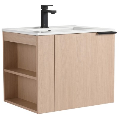 Fine Fixtures Elmridge Modern Bathroom Vanity with White Ceramic Sink