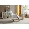 CAVINAS Rocking Chair with Adjustable Footrest Accent Chair Teddy Reading Chair Comfy Chair for Bedroom, Living Room - 4 of 4