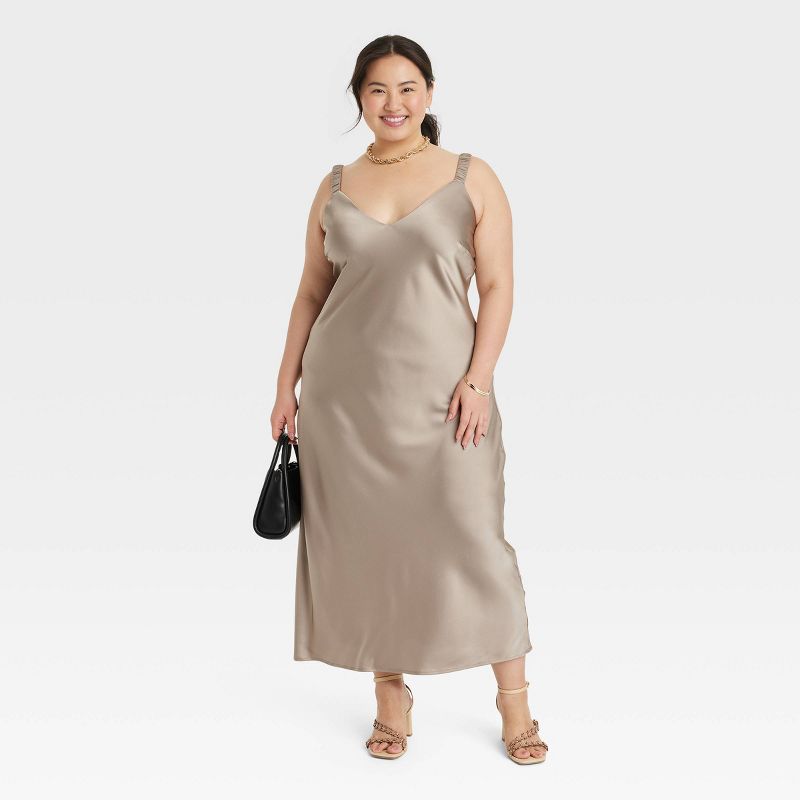 Women's Midi Perfect Slip Dress - A New Day™, 4 of 11
