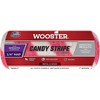 Wooster Genuine 7" Candy Stripe 1/4" Nap Roller Cover - R209-7 - 3 of 3