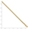 Black Bow Jewelry 14k Yellow Gold 3mm Double-Sided Heart Anklet, 10 Inch - 3 of 4
