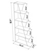 NicBex Bookcases for Living Room Modern 5 Tier Ladder Bookshelf Organizer Narrow Bookcasor Small Spaces Office Bedroom - 2 of 4
