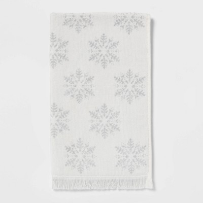 snowflake bath towels