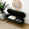 COWLOWN Ottoman Storage Bench with Rubber Wood Legs, Multi-Functional Footrest & Seat with Hidden Storage - 4 of 4