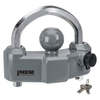 Reese Towpower Trailer Coupler Lock with Universal Fit, Ball Mounts, and Heavy Duty Design for Automotive and Towing Equipment