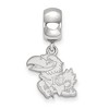 Black Bow Jewelry Sterling Silver Kansas Jayhawks NCAA Bead Charm - 2 of 4
