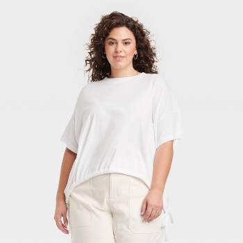 Women's Short Sleeve Side Ruched T-Shirt - Universal Thread™