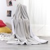Cotton Cable Knit Blanket, Soft Warm Fleece Blanket for Couch & Bed Decor - NTBAY - 3 of 4