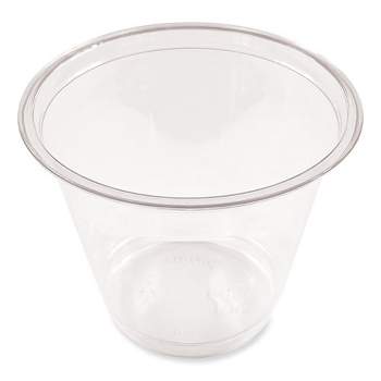 Choice 20 oz. Clear PET Plastic Cold Cup with Dome Lid with No Hole -  50/Pack