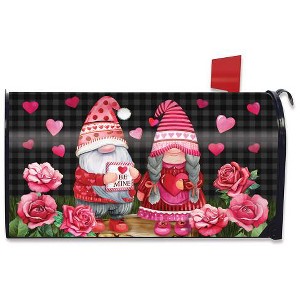 Valentine's Gnomes Humor Magnetic Mailbox Cover Standard Briarwood Lane - 1 of 2