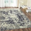 Indoor Soft Modern Abstract Area Rugs Machine Washable Low Pile Non Slip Foldable Carpet for Living Room Bedroom Easy Care Room Decor - 4 of 4