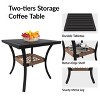 ODK 3 Piece Patio Furniture Set,Wicker Outdoor Indoor Conversation Set with Soft Thick Cushions and 2-Tier Coffee Table for Garden, Poolside - 3 of 4