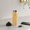 Little Dean Yellow mustard boho stripe Water Bottle - Society6 - 4 of 4