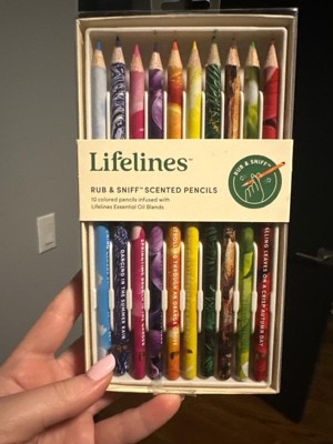 10pk Scented Colored Pencils - Infused with Essential Oil Blends - Lifelines