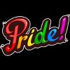 Adult Design By Humans Colorful Pride Rainbow Text By VectorKitchen T-Shirt - 2 of 2