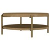 Coaster,Arini Round Coffee Table With Storage Shelf - 4 of 4