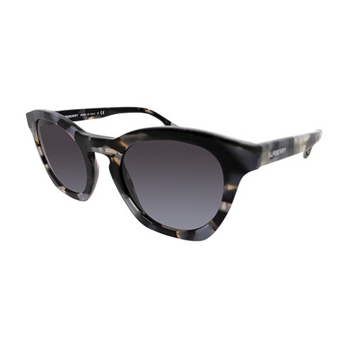 Burberry Be 4367 39838g Womens Cat-eye Sunglasses Grey Havana 49mm : Target