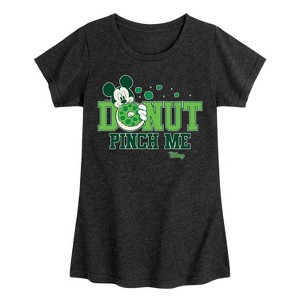 Girls' - Disney - Donut Pinch Me Fitted Short Sleeve Graphic T-Shirt - 1 of 4