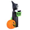 Occasions 5.5' INFLATABLE REAPER AND PUMPKIN SCENE, 5.5 ft Tall, Multicolored - 3 of 4