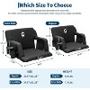 TackView Reclining Stadium Seats with Back Support and Padded Cushion, 20.5" Bleacher Chair with Anti-Slip Mat, 6 Adjustable Angle, Cup Holder, Black - 2 of 4