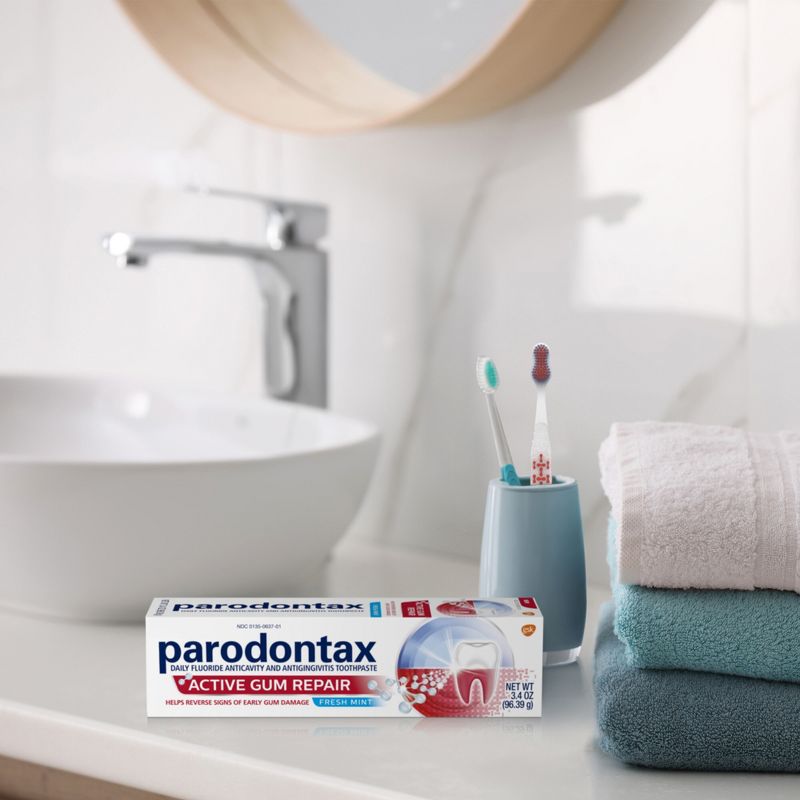Parodontax Active Gum Repair Toothpaste - Fresh Mint - 3.4oz, 4 of 12