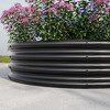 Lyngins Raised Garden Beds Outdoor, Round Galvanized Metal Planter Box & Fire Ring, Open Bottom, Outdoor Planter for Vegetables/Bonfiresv - 3 of 4