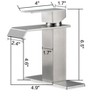 Gulches Modern Waterfall Spout Bathroom Faucet - Single Handle, Stainless Steel, Sleek Design - 4 of 4