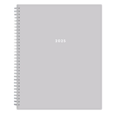 BlueSky 2025 Weekly/Monthly Planner 11.18"x9.37" Wirebound Gray Arrows: Adult Stationery, Paper, Tabs, 8.5x11 Inches