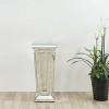 Elegant Lighting 21 inch mirrored two drawers end table in black - 2 of 4