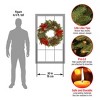 30" Prelit LED Tartan Plaid Wreath White Lights - National Tree Company - 4 of 4