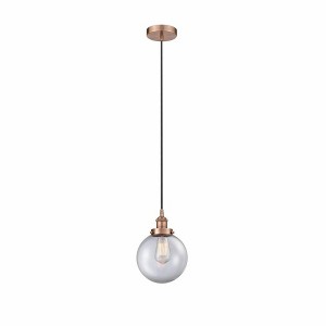 Beacon - 1 Light Mini Pendant In Industrial Style-11.5 Inches Tall and 8 Inches Wide - 1 of 1