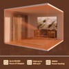 Bestier 70“ Modern LED Fireplace Entertainment Center with Chimney for TVs up to 80” - 3 of 4