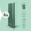 Leor & Lair 10" Taper Candles - 4 Pack - Unscented Tapered Candlesticks for Dinner, Home, and Holiday - 2 of 4