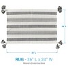 Split P Raven Stripe White Indoor Rug 2' x 3' - 4 of 4